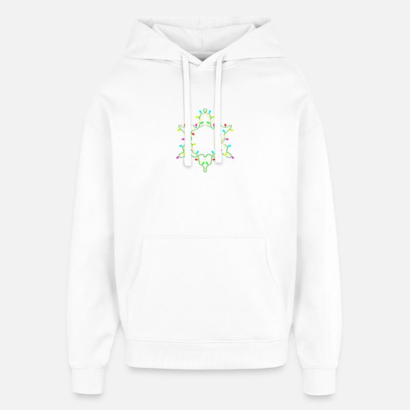 Hanoukka Hanoukka Hanoukka - Sweat à capuche unisexe Stanley/Stella Oversized - blanc