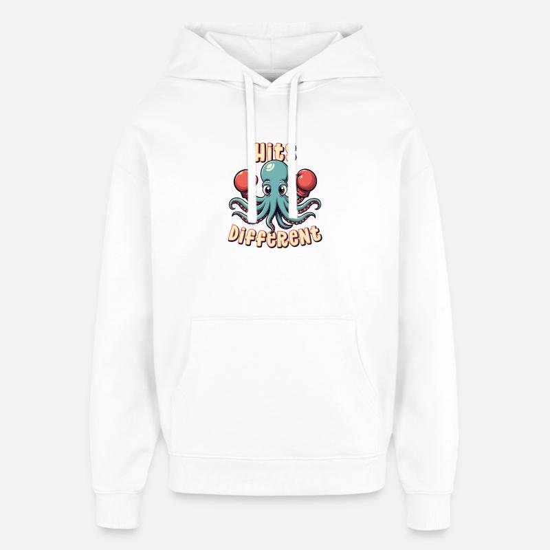 Des hits différents - Sweat à capuche unisexe Stanley/Stella Oversized - blanc