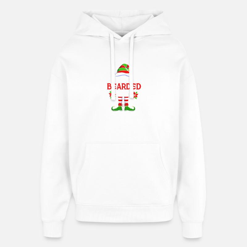 Elfe Elf Weihnachtsgeschenk Bart Bärtig Friseur - Oversized Unisex Hoodie von Stanley/Stella - Weiß