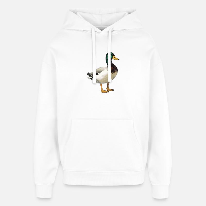 Canards Canard - Sweat à capuche unisexe Stanley/Stella Oversized - blanc