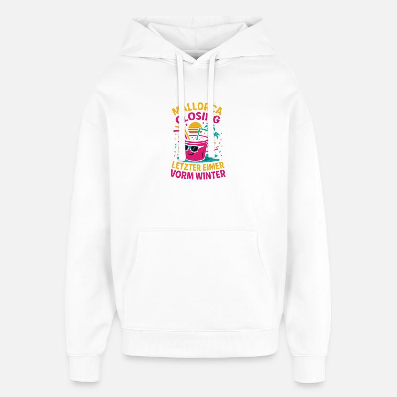 Mallorca Closing Letzter Eimer - Oversized Unisex Hoodie von Stanley/Stella - Weiß