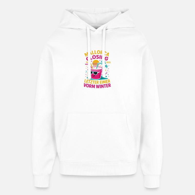Mallorca Closing 2025 Letzter Eimer - Oversized Unisex Hoodie von Stanley/Stella - Weiß