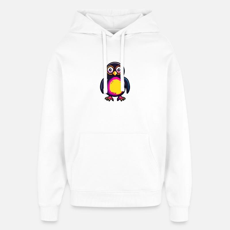 Pingouin Halloween Zombie - Sweat à capuche unisexe Stanley/Stella Oversized - blanc