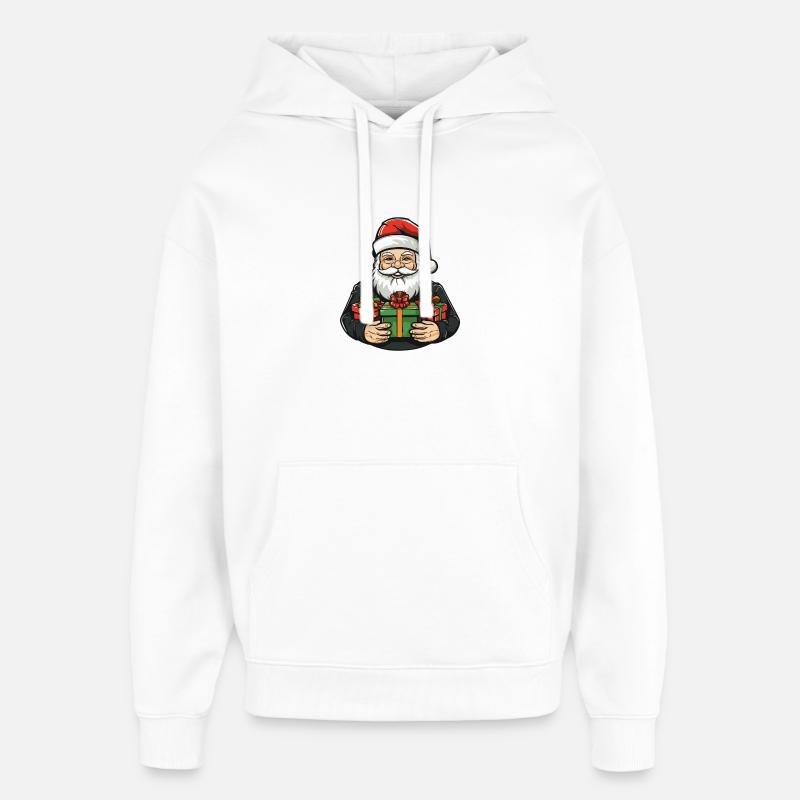Père Noël Noël Noël - Sweat à capuche unisexe Stanley/Stella Oversized - blanc