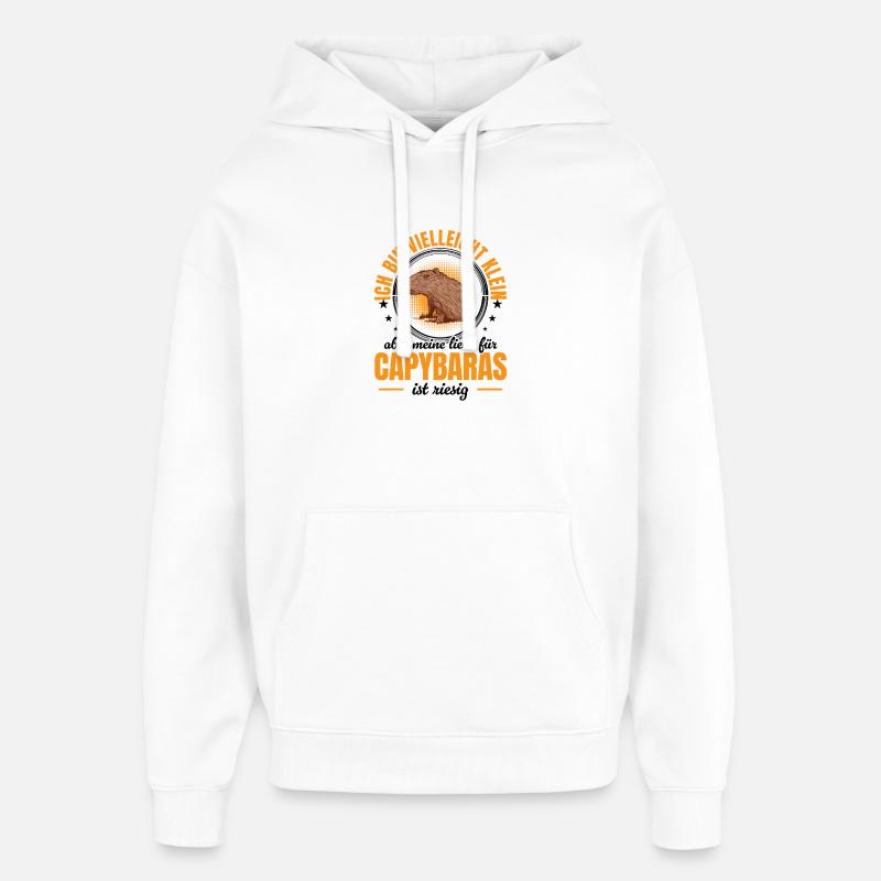 Le capybara géant de Capybara - Sweat à capuche unisexe Stanley/Stella Oversized - blanc