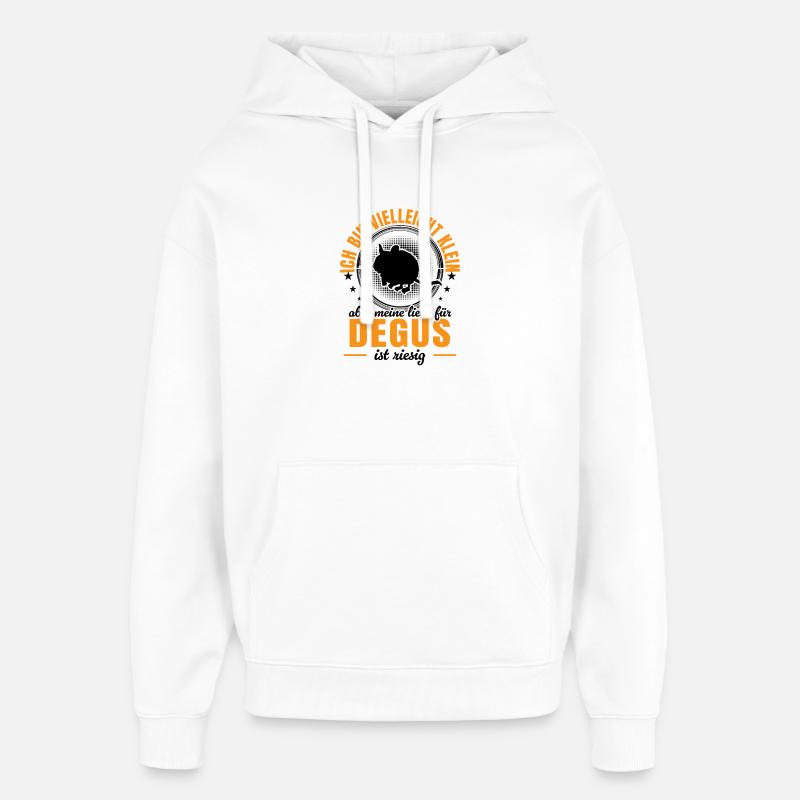 Octodon est petit Octodonnon commun - Sweat à capuche unisexe Stanley/Stella Oversized - blanc