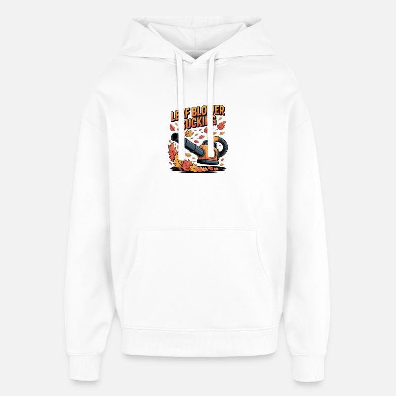 Souffleur de feuilles Sucer - Sweat à capuche unisexe Stanley/Stella Oversized - blanc