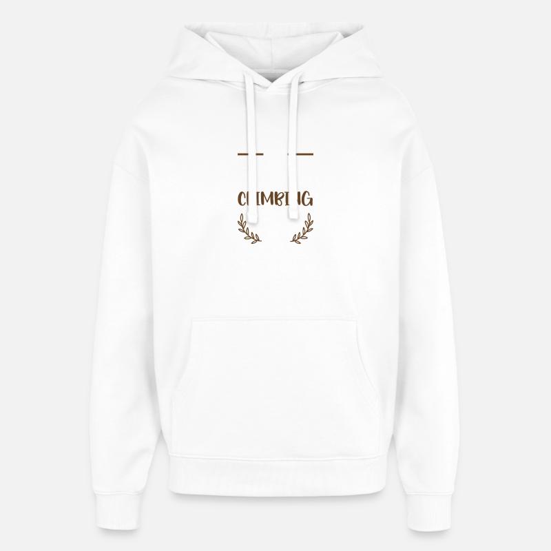 J’adore l’escalade - Sweat à capuche unisexe Stanley/Stella Oversized - blanc