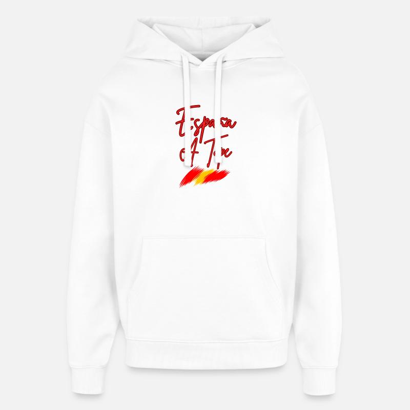 Espagne A Tope Neon - Sweat à capuche unisexe Stanley/Stella Oversized - blanc