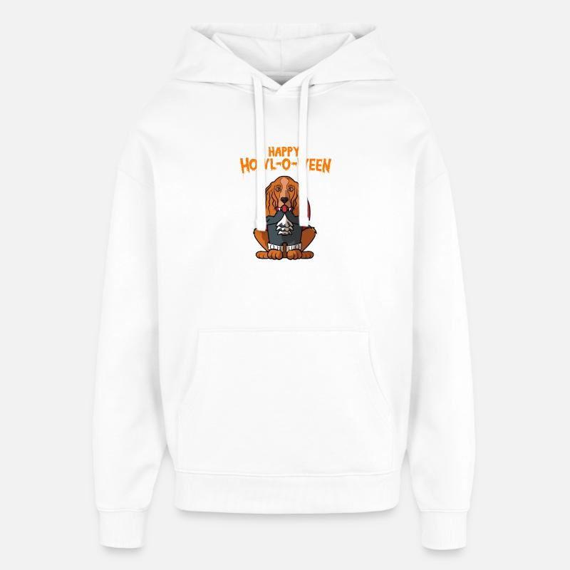 Howl-o-ween Cocker Spaniel Chien Costume d’Halloween - Sweat à capuche unisexe Stanley/Stella Oversized - blanc