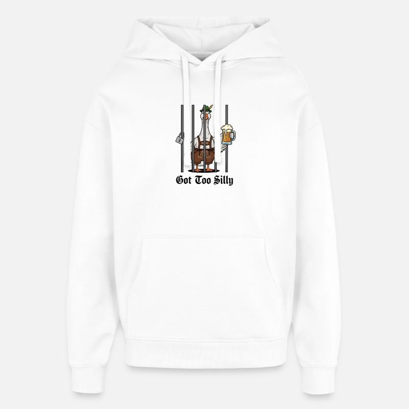 Silly Goose Prost - Sweat à capuche unisexe Stanley/Stella Oversized - blanc