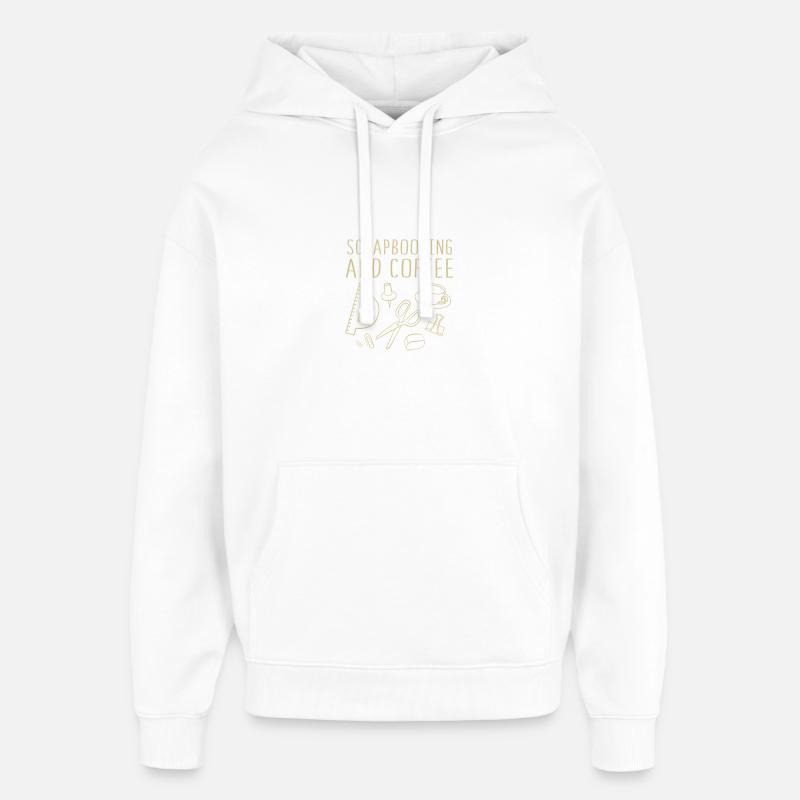 Scrapbook Scrapbooking - Sweat à capuche unisexe Stanley/Stella Oversized - blanc