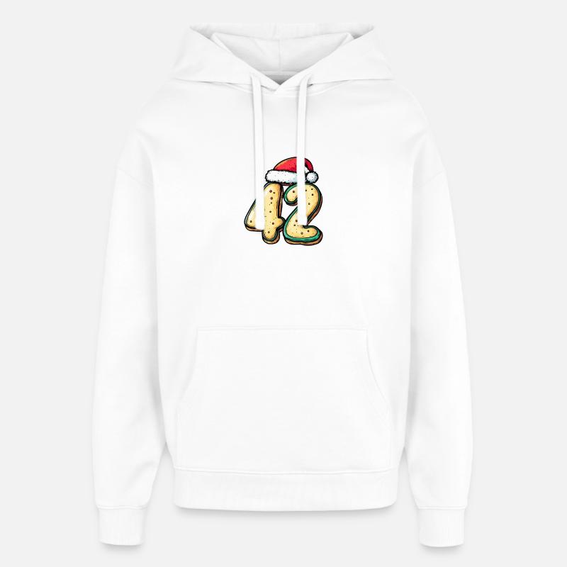 Biscuit de Noël à 42 chiffres - Sweat à capuche unisexe Stanley/Stella Oversized - blanc