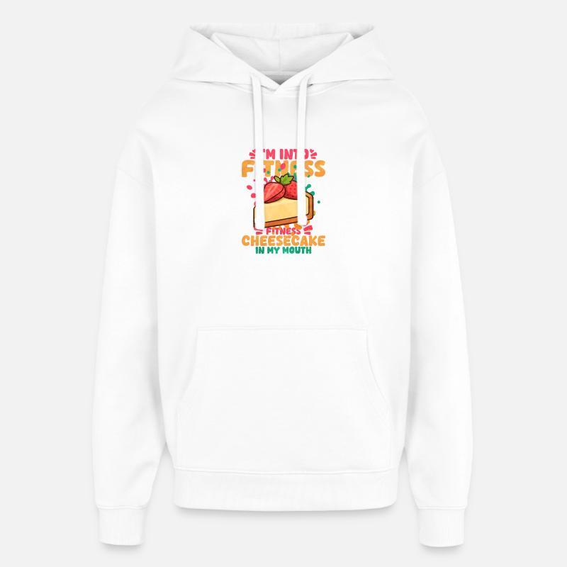 Cheesecake - Sweat à capuche unisexe Stanley/Stella Oversized - blanc