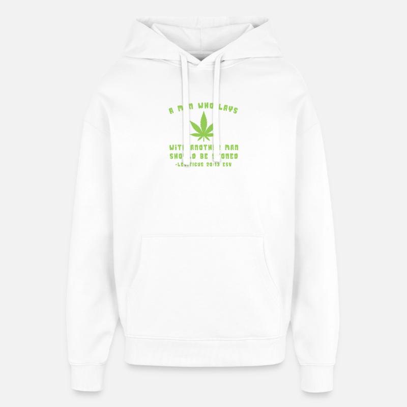 Liberté verte et diversité - Sweat à capuche unisexe Stanley/Stella Oversized - blanc