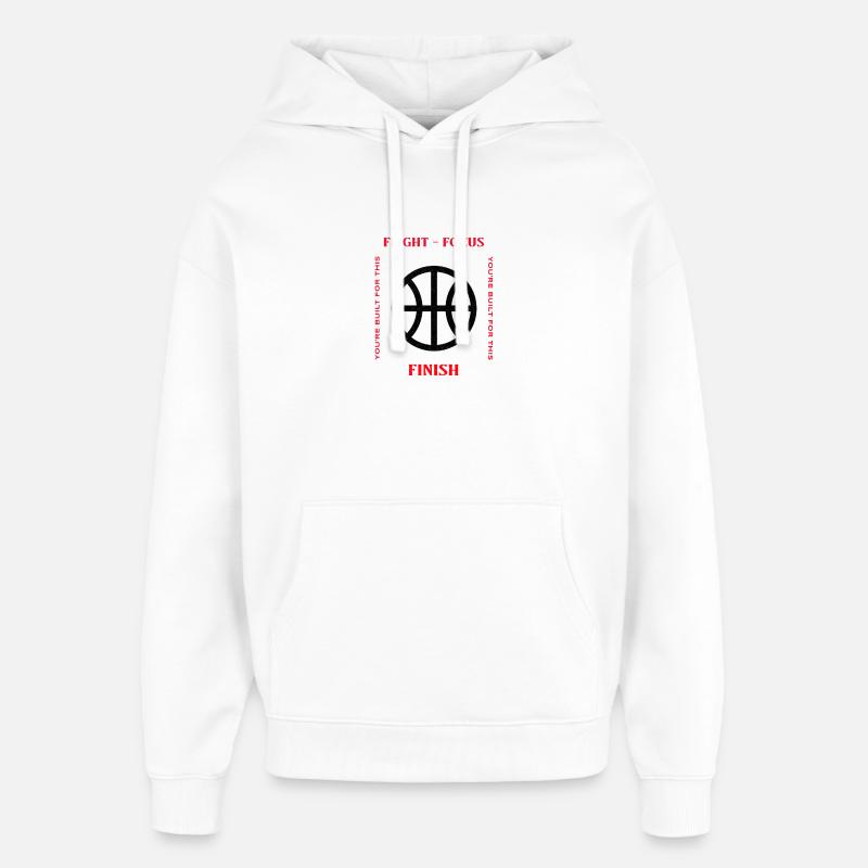 Vol, Concentration, Finition Design - Sweat à capuche unisexe Stanley/Stella Oversized - blanc