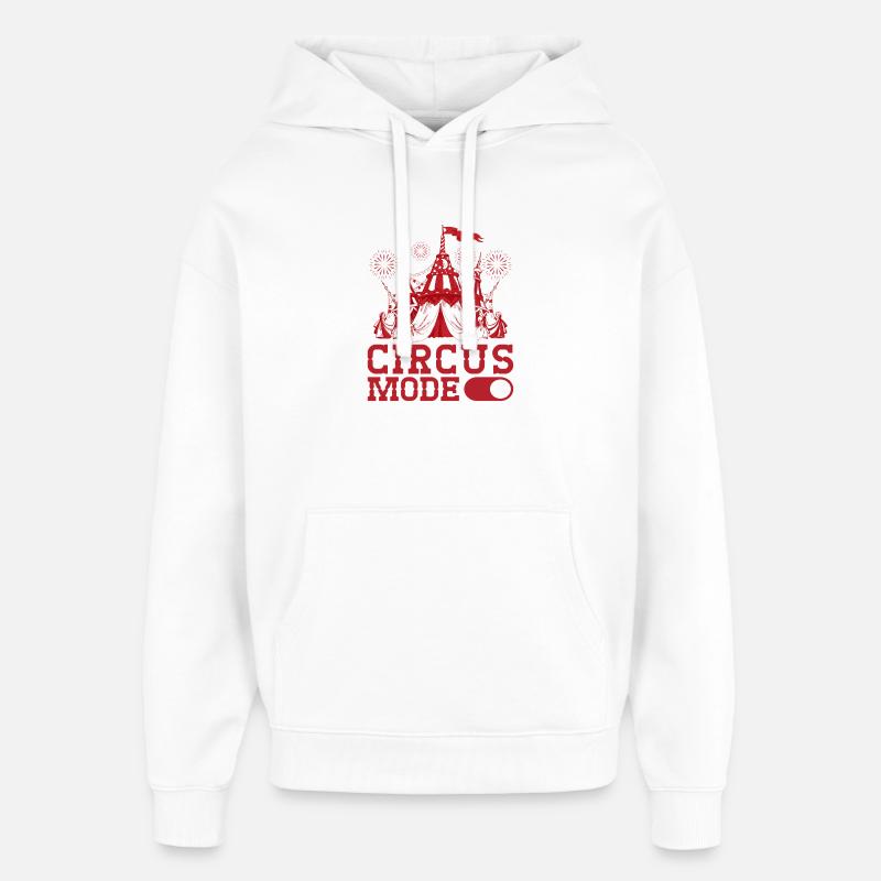 Mode Cirque sur les cadeaux d’artiste - Sweat à capuche unisexe Stanley/Stella Oversized - blanc