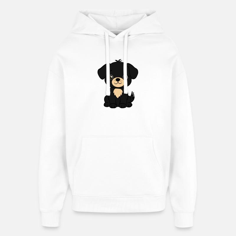 Chien - Sweat à capuche unisexe Stanley/Stella Oversized - blanc