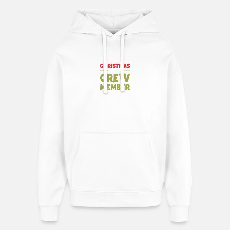 Noël de l’équipage de Weihnachten - Sweat à capuche unisexe Stanley/Stella Oversized - blanc