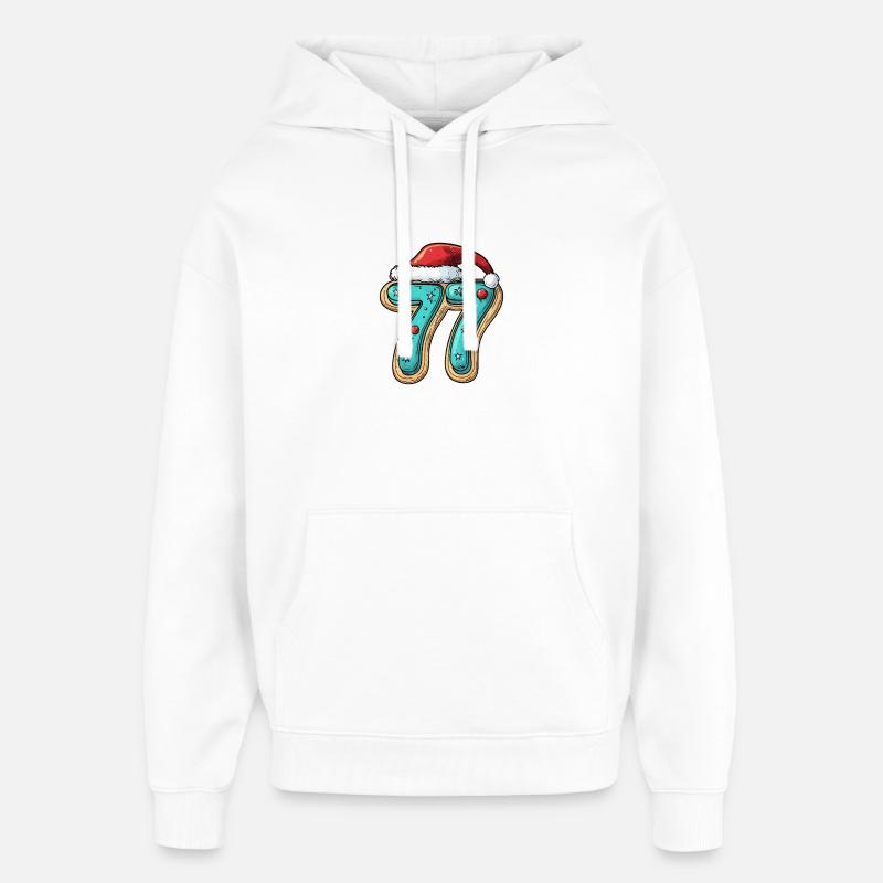 77 Numéro Cookie Noël - Sweat à capuche unisexe Stanley/Stella Oversized - blanc