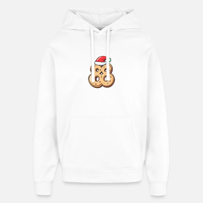 88 Numéro Cookie Noël - Sweat à capuche unisexe Stanley/Stella Oversized - blanc