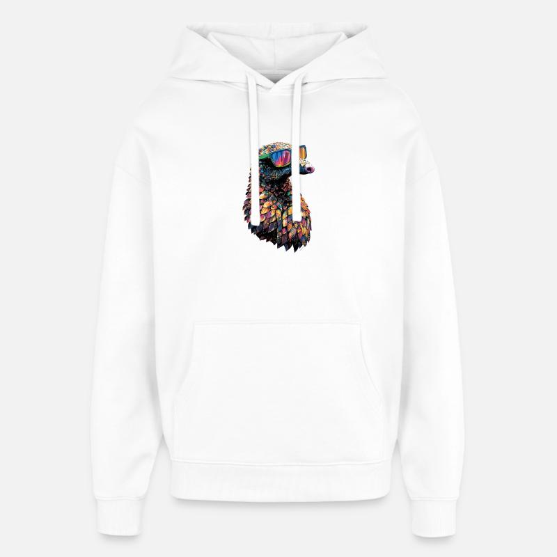 Pangolin Pangolin Pomme de pin Pangolins - Sweat à capuche unisexe Stanley/Stella Oversized - blanc