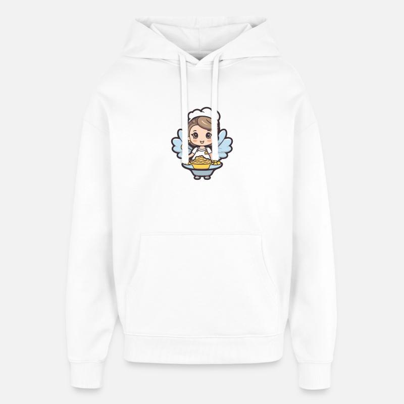 Pâtisserie Fée Cuisson Cuisson - Sweat à capuche unisexe Stanley/Stella Oversized - blanc