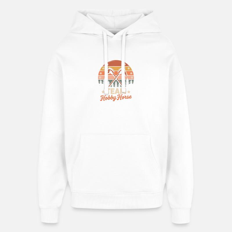 Hobby Horsing - Sweat à capuche unisexe Stanley/Stella Oversized - blanc