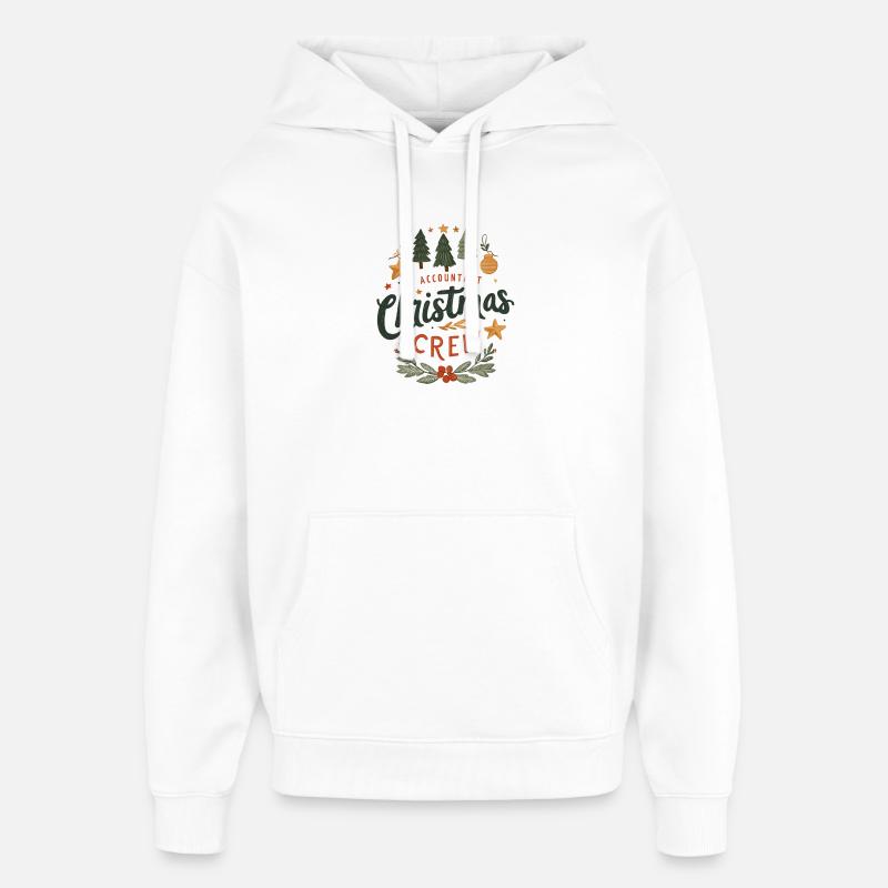 Comptable Christmas Crew Tee - Sweat à capuche unisexe Stanley/Stella Oversized - blanc