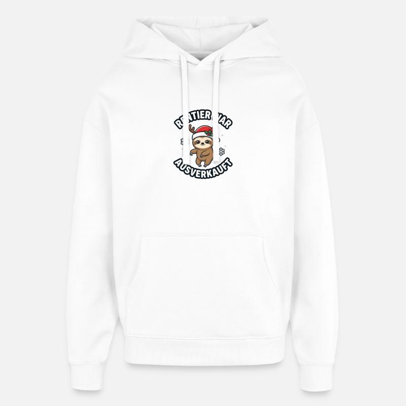 Renne a vendu complet Sloth - Sweat à capuche unisexe Stanley/Stella Oversized - blanc