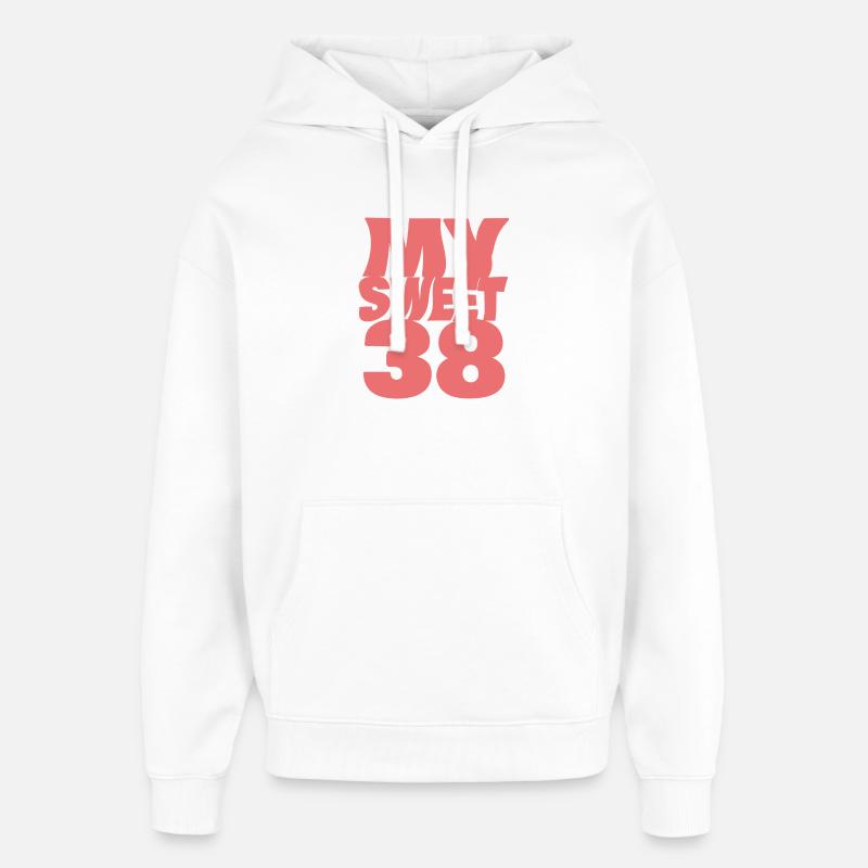 Suess 38 - Sweat à capuche unisexe Stanley/Stella Oversized - blanc