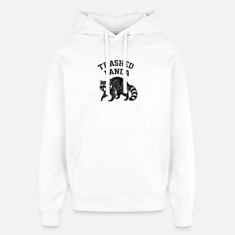 Panda détruit - Sweat à capuche unisexe Stanley/Stella Oversized - blanc