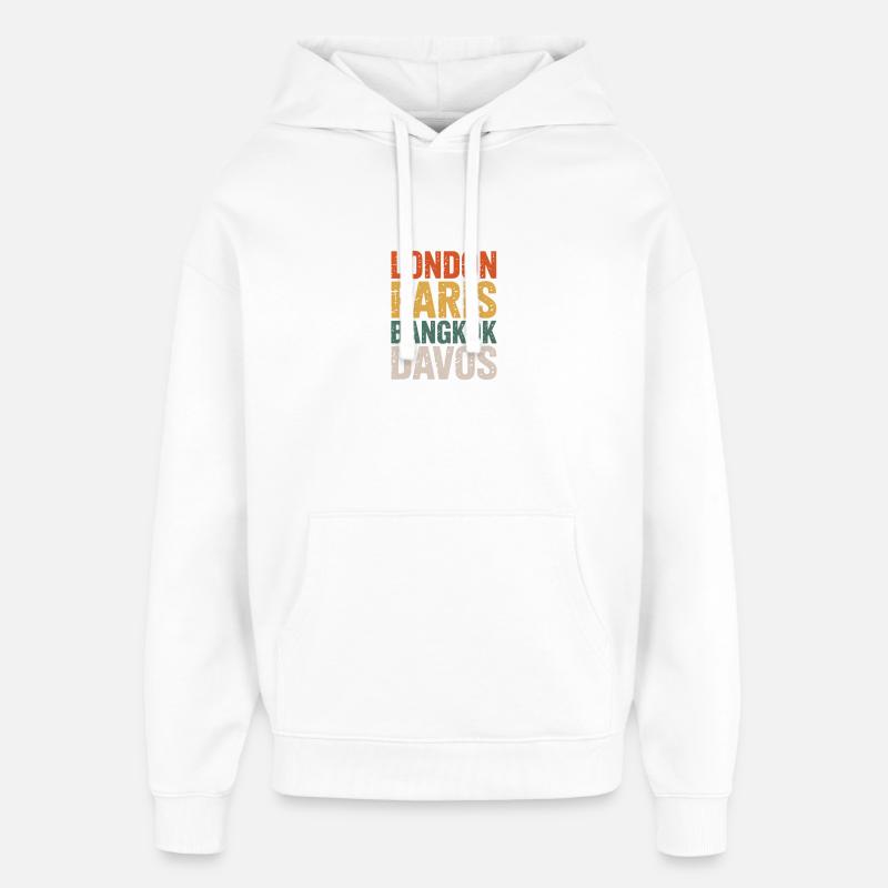 Davos - Sweat à capuche unisexe Stanley/Stella Oversized - blanc