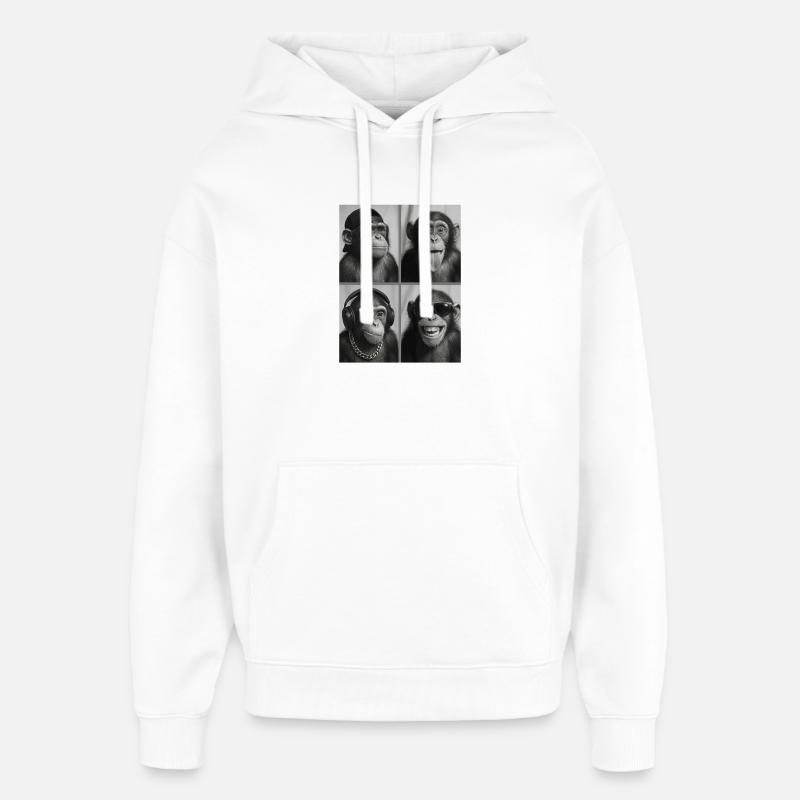 Affee - Sweat à capuche unisexe Stanley/Stella Oversized - blanc