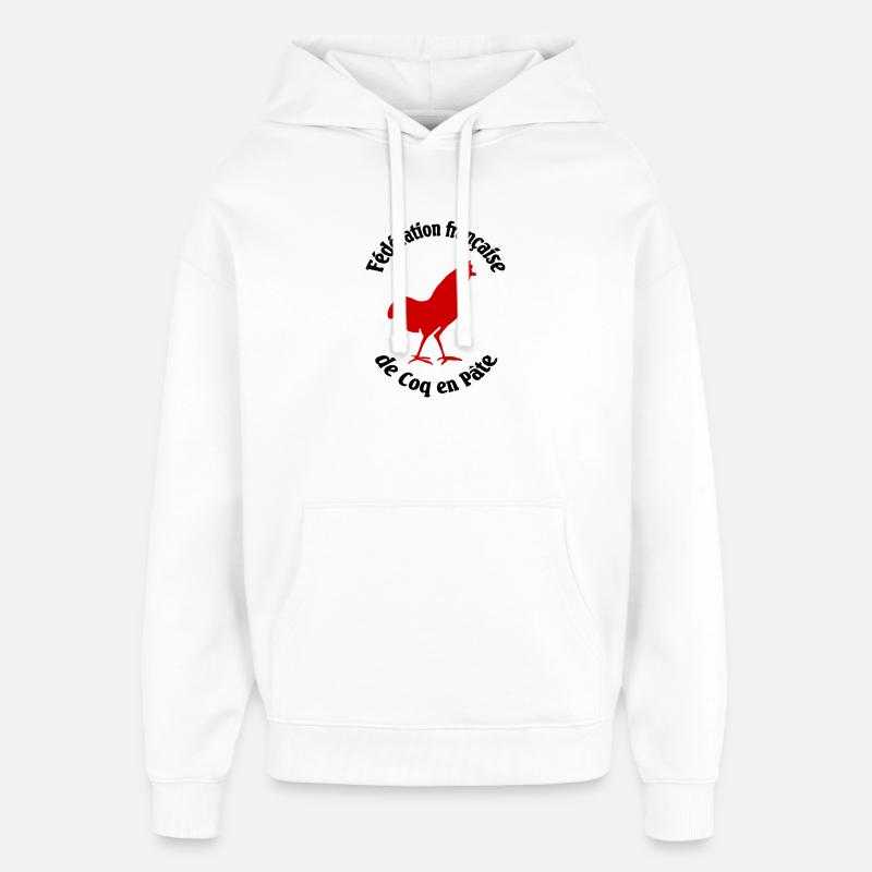 Fédération française de coq en pâte - Sweat à capuche unisexe Stanley/Stella Oversized - blanc