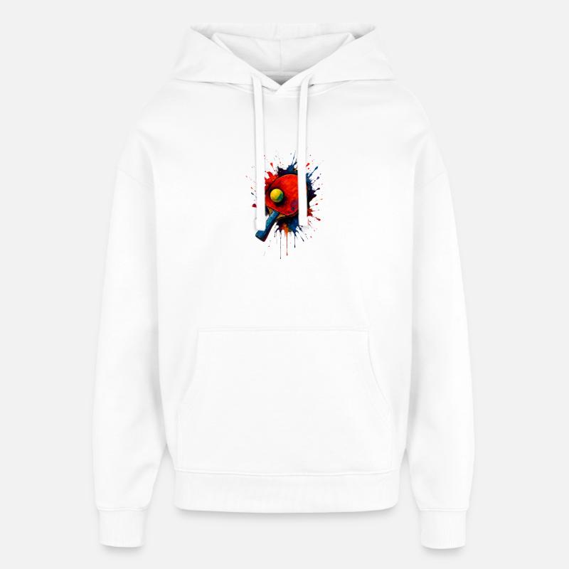 Ping Pong - Tennis de Table - Sweat à capuche unisexe Stanley/Stella Oversized - blanc