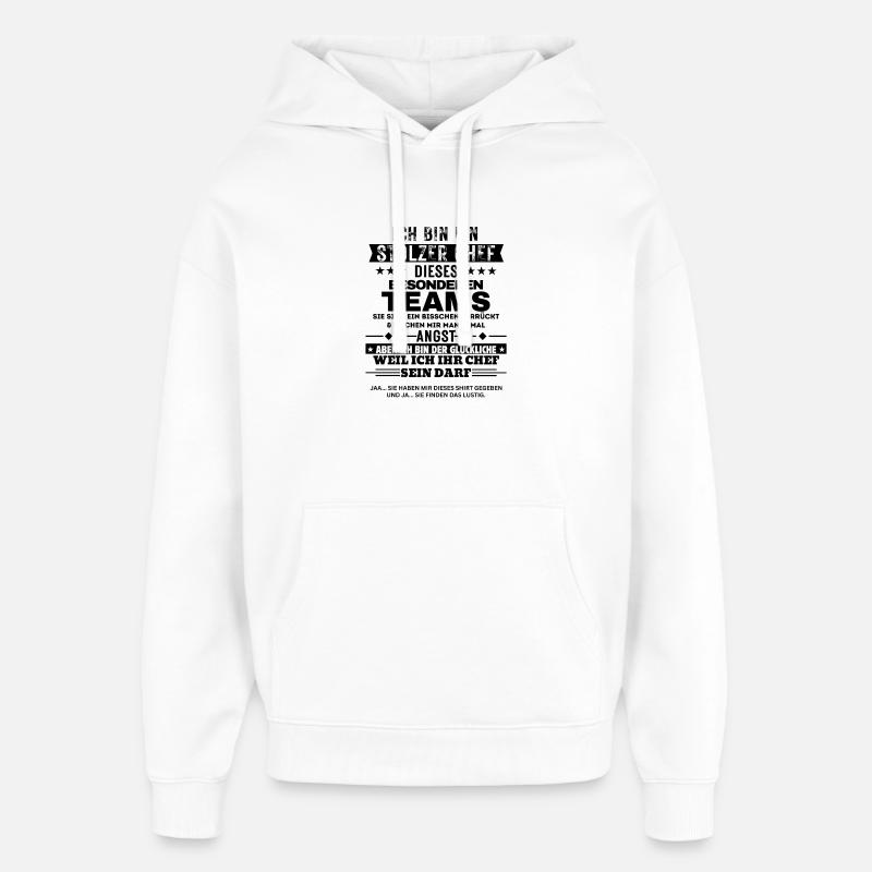 Fier patron de cette équipe spéciale - Sweat à capuche unisexe Stanley/Stella Oversized - blanc