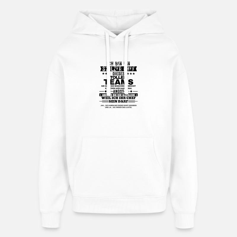 Fier patron de cette grande équipe - Sweat à capuche unisexe Stanley/Stella Oversized - blanc