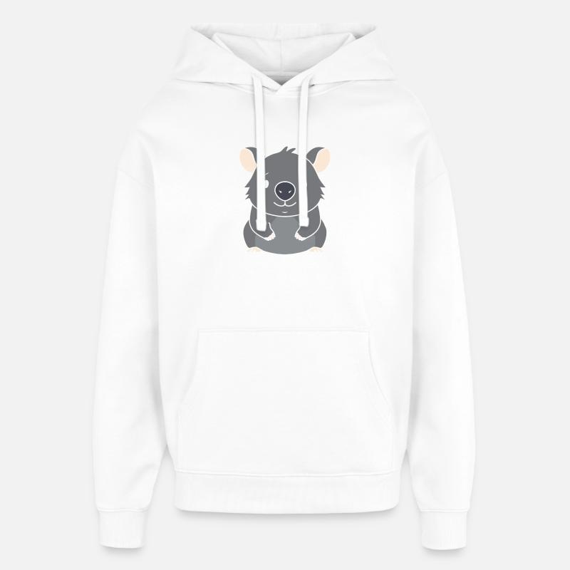 wombat - Sweat à capuche unisexe Stanley/Stella Oversized - blanc