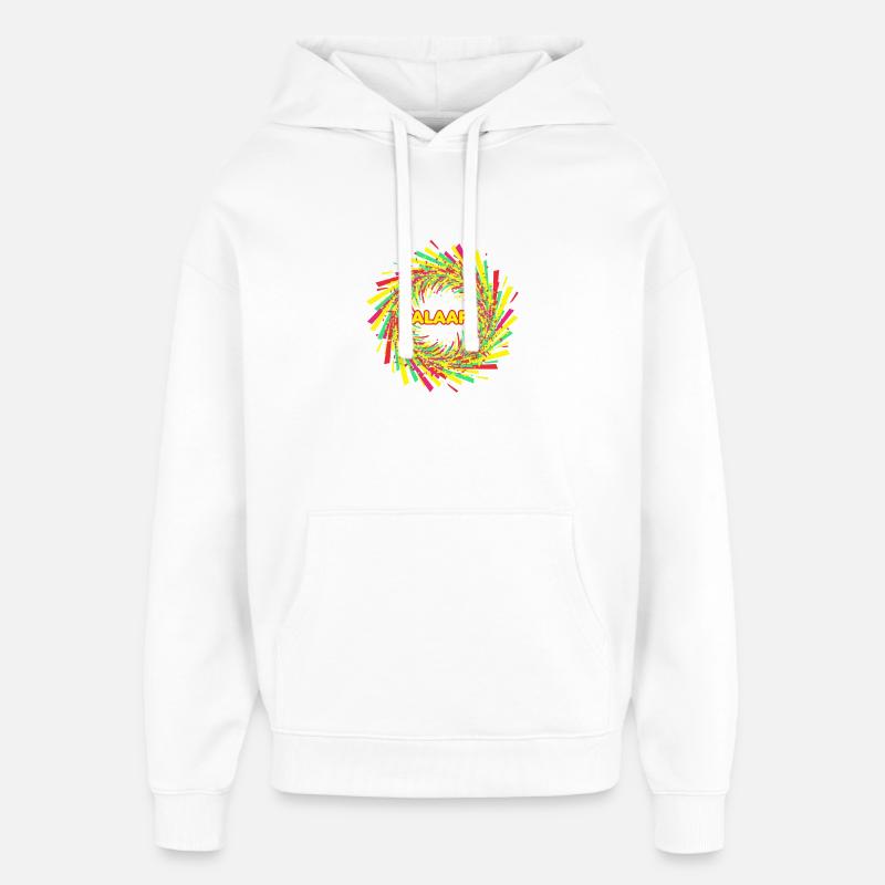 Spirale de confettis Alaaf - Sweat à capuche unisexe Stanley/Stella Oversized - blanc