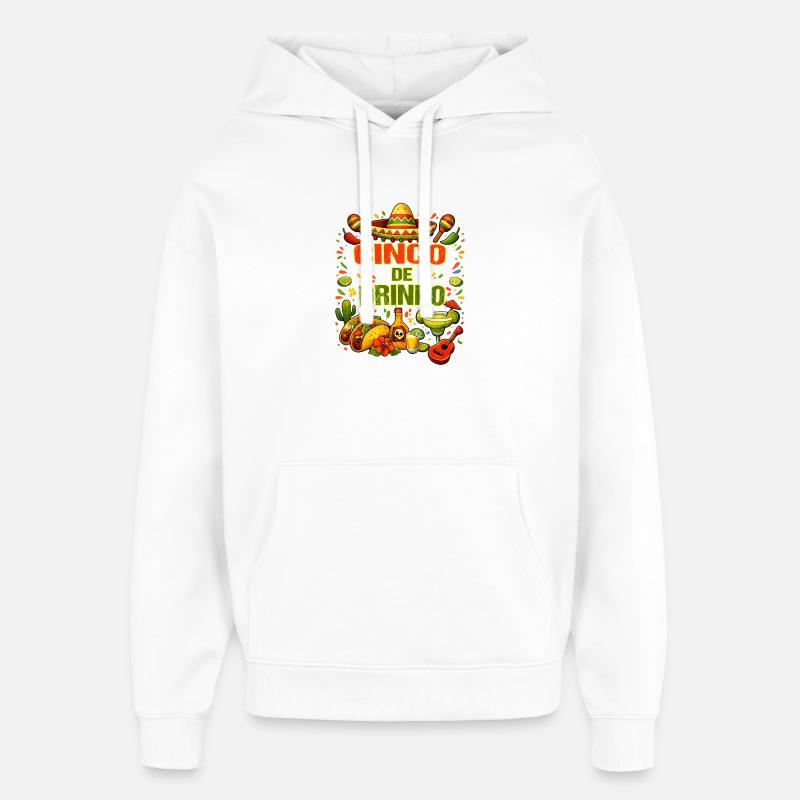 Cinco de Drinko - Cinco de Mayo - Oversized Unisex Hoodie von Stanley/Stella - Weiß
