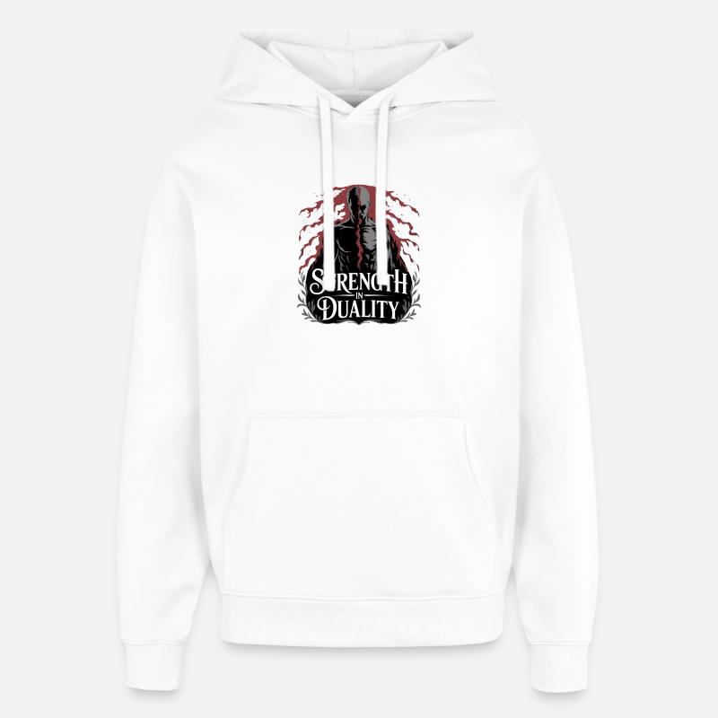 La force de la qualité - Sweat à capuche unisexe Stanley/Stella Oversized - blanc