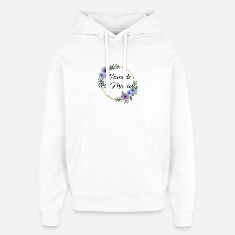 Team Mariée EVJF  - Sweat à capuche unisexe Stanley/Stella Oversized - blanc