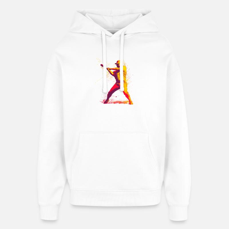 Base-ball - Sweat à capuche unisexe Stanley/Stella Oversized - blanc