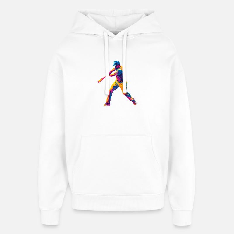 Base-ball - Sweat à capuche unisexe Stanley/Stella Oversized - blanc