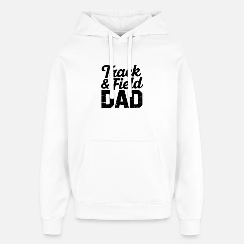 Leichtathletik Sprüche Leichtathletik Geschenk - Oversized Unisex Hoodie von Stanley/Stella - Weiß