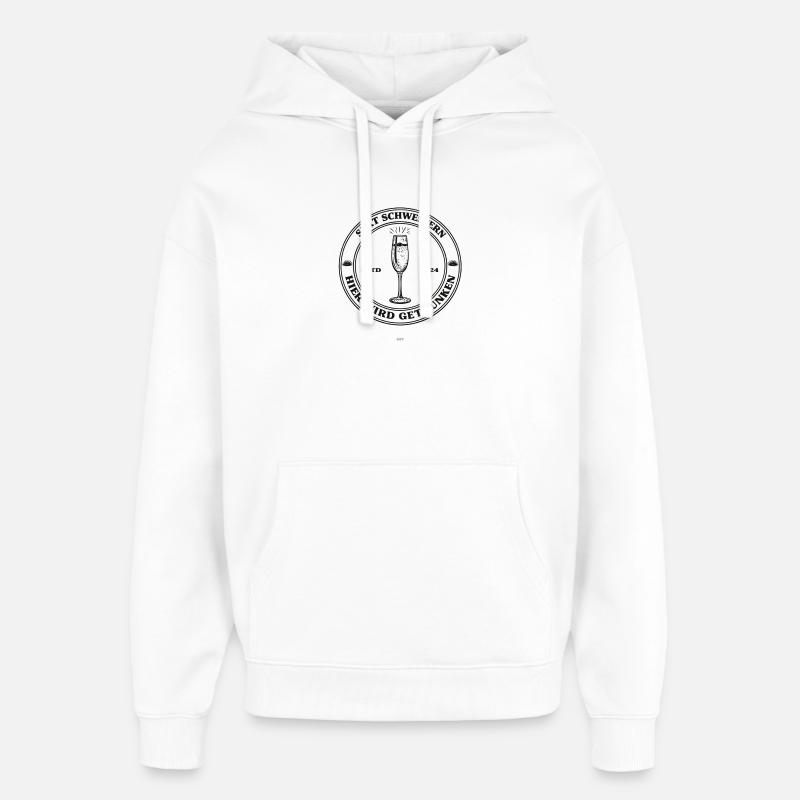 Sœurs du Vin Mousseux - Sweat à capuche unisexe Stanley/Stella Oversized - blanc