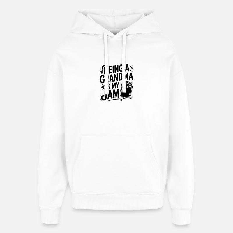 Être grand-mère, c’est mon truc - Sweat à capuche unisexe Stanley/Stella Oversized - blanc