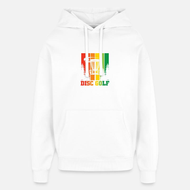 Cadeaux de disc golf Disc Golf - Sweat à capuche unisexe Stanley/Stella Oversized - blanc