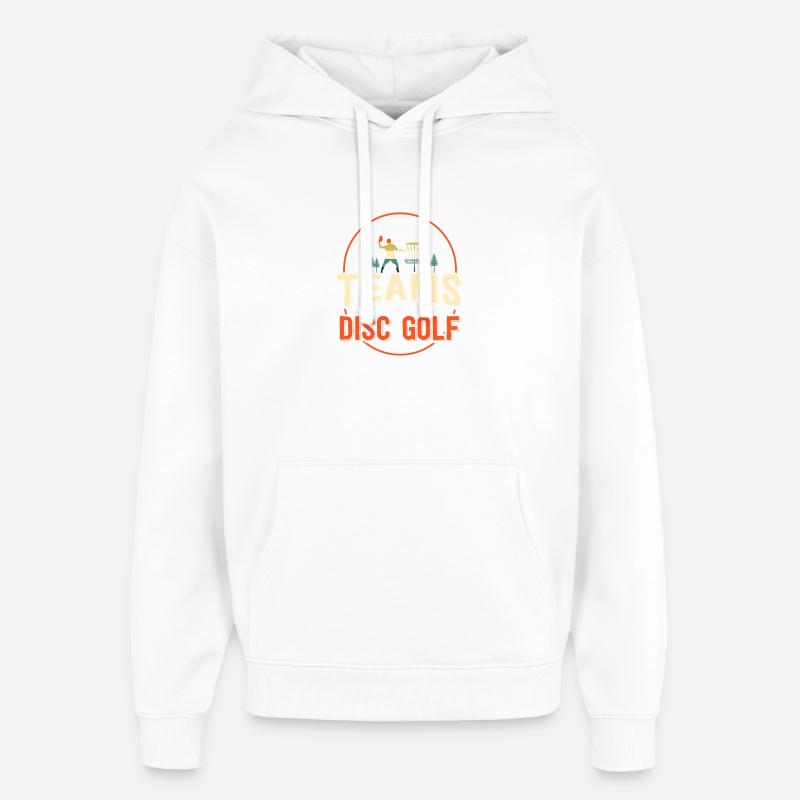 Disc Golf Geschenke Discgolf - Oversized Unisex Hoodie von Stanley/Stella - Weiß